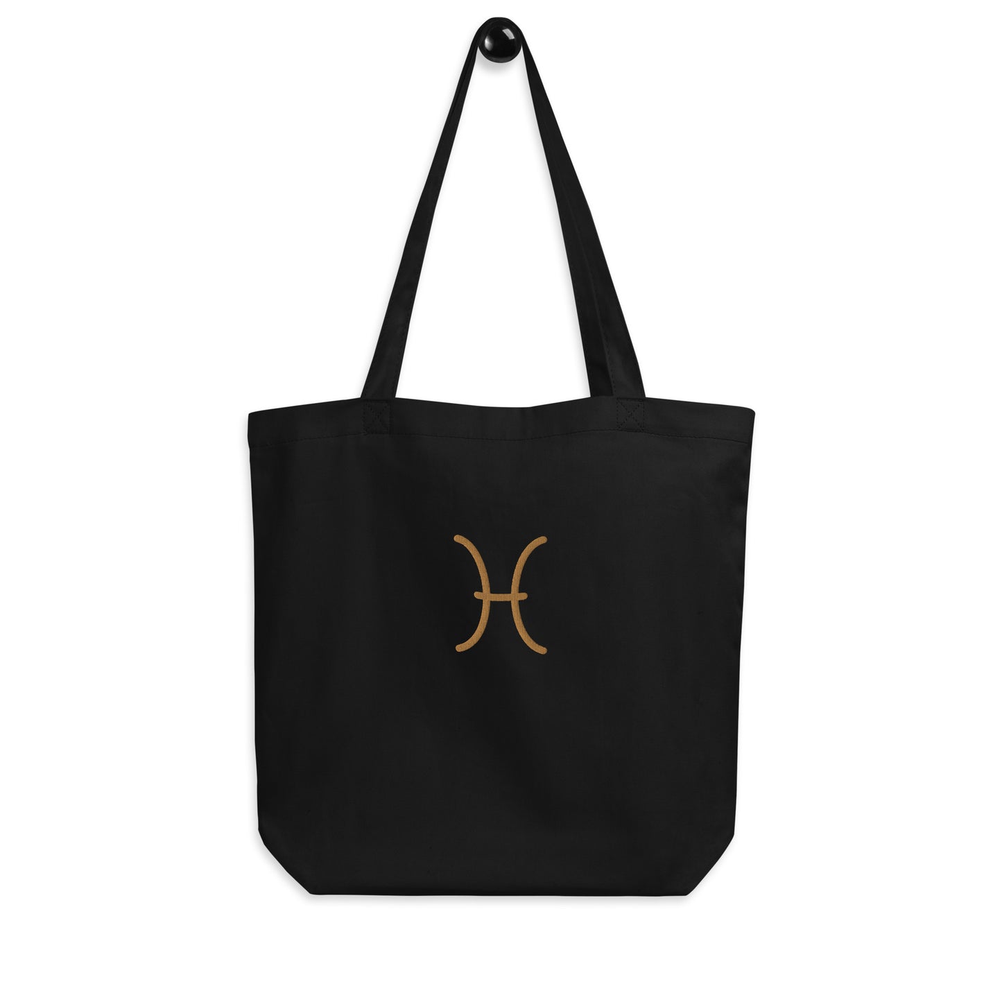 Pisces - Small Open Tote Bag - Gold Thread