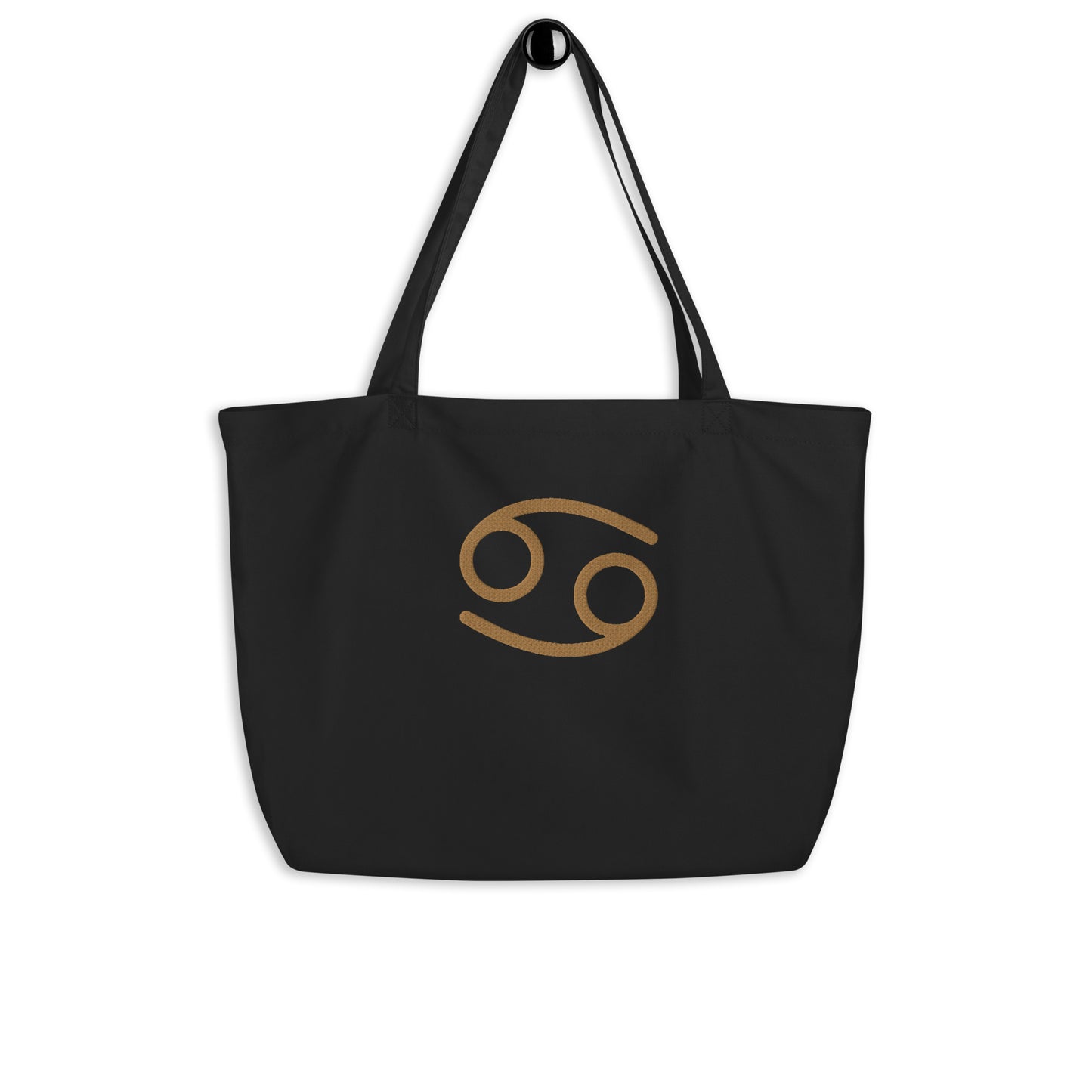 Cancer - Large Open Tote Bag - Gold Thread