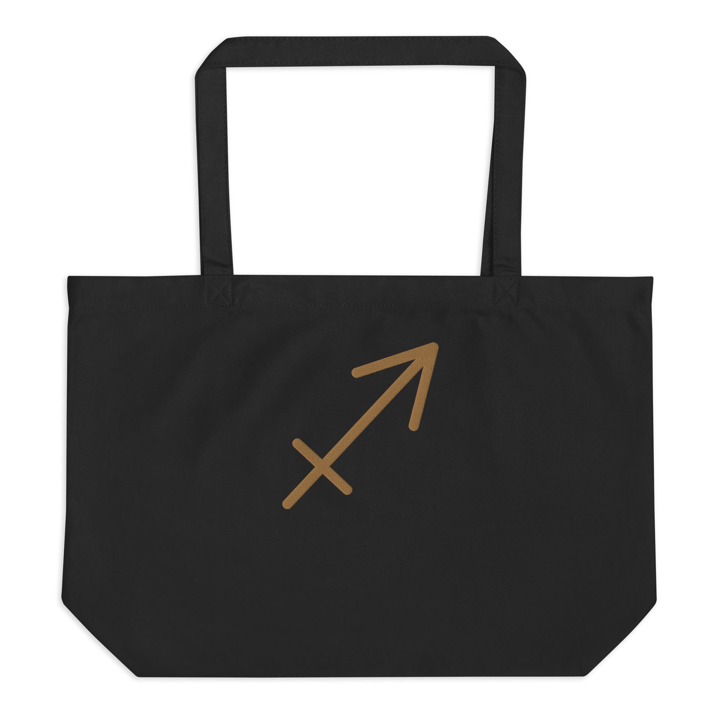 Sagittarius - Large Open Tote Bag - Gold Thread