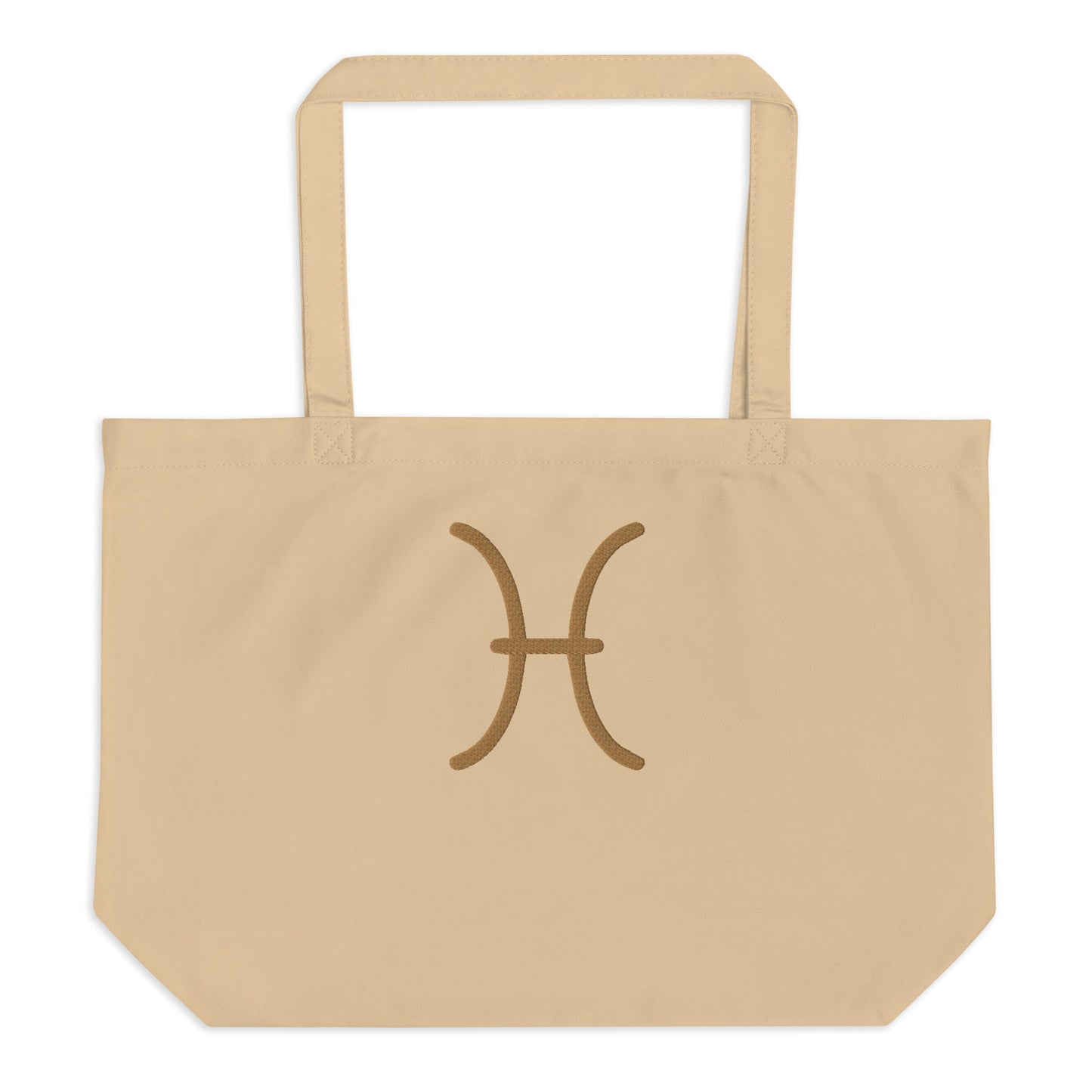 Pisces - Large Open Tote Bag - Gold Thread