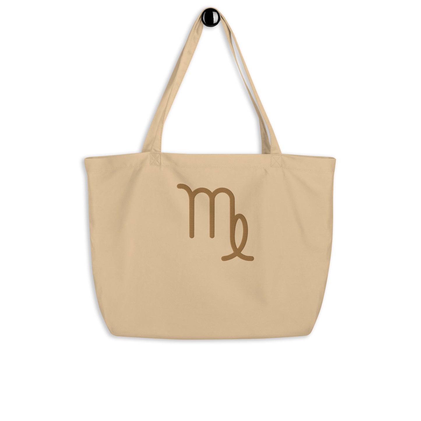 Virgo - Large Open Tote Bag - Gold Thread